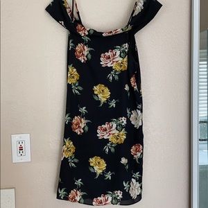 Floral black dress